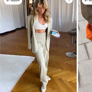 Djerf Avenue First Choice Pant 💘 greige size M 💘 BNWT